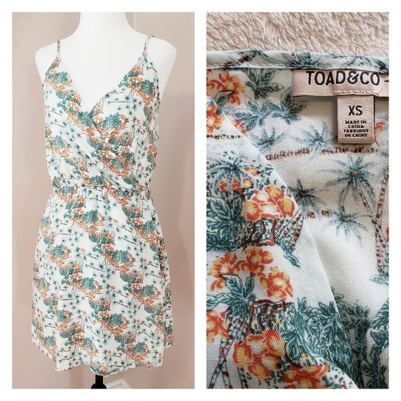 TOAD & CO | COMFY FLORAL SUMMER DRESS, xs - Picture 1 of 12